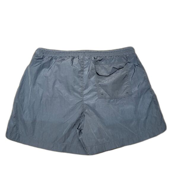 Abercrombie & Fitch Relaxed Fit Swim Trunks Blue Nylon Shorts Mens Size Large - Picture 2 of 4